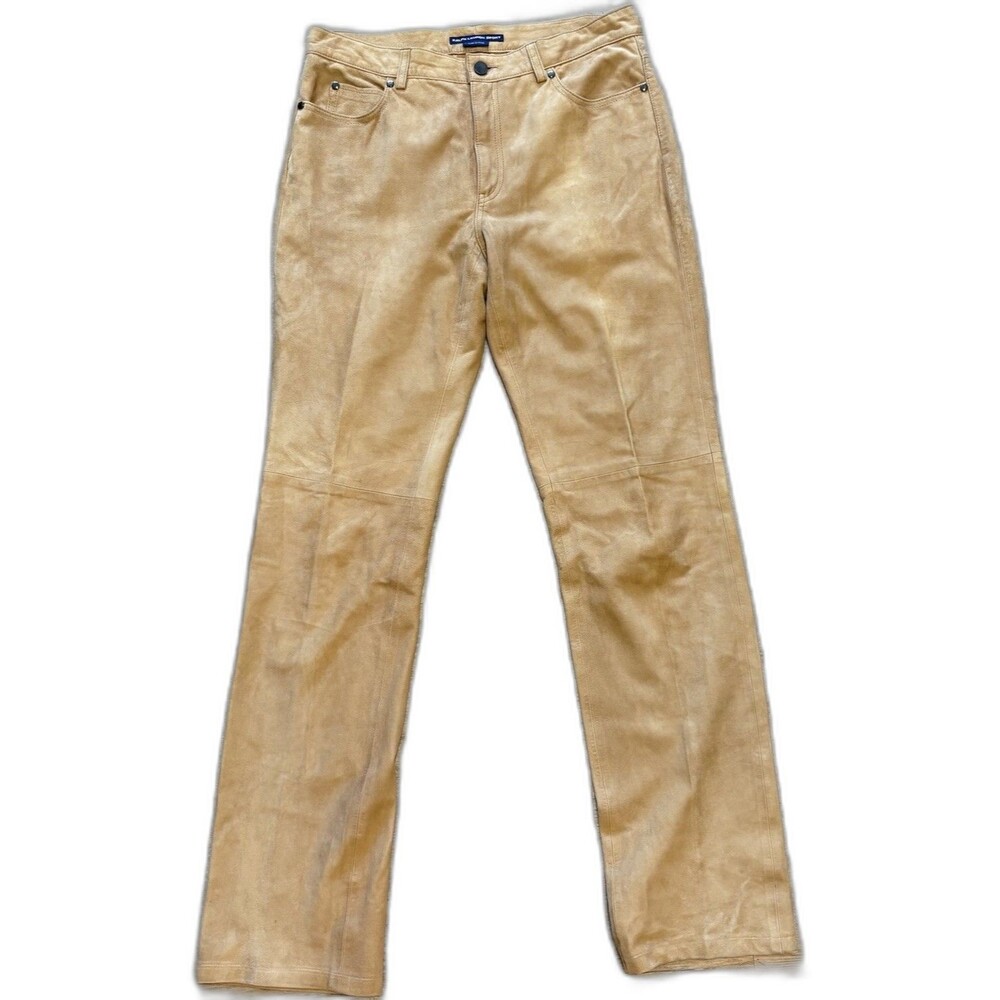 RALPH LAUREN SPORT Leather Pant 10